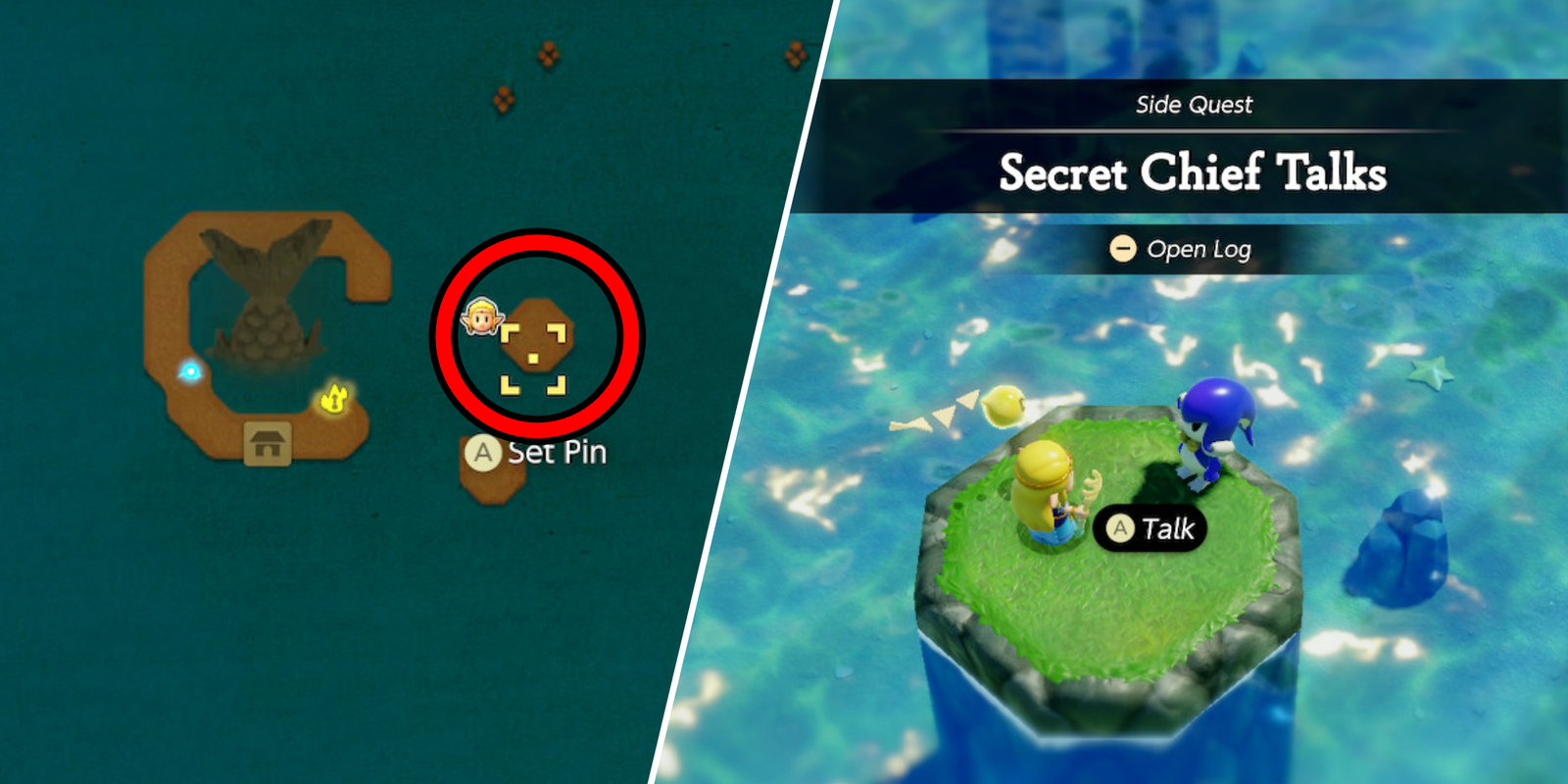 Zelda Echoes of Wisdom Secret Chief Talks Quest Start Location