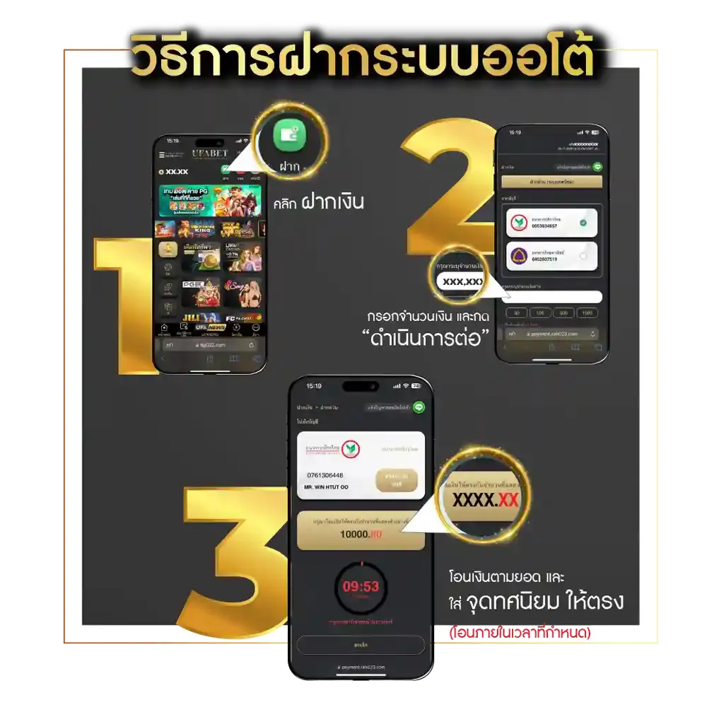 วิธีการฝากระบบออโต้